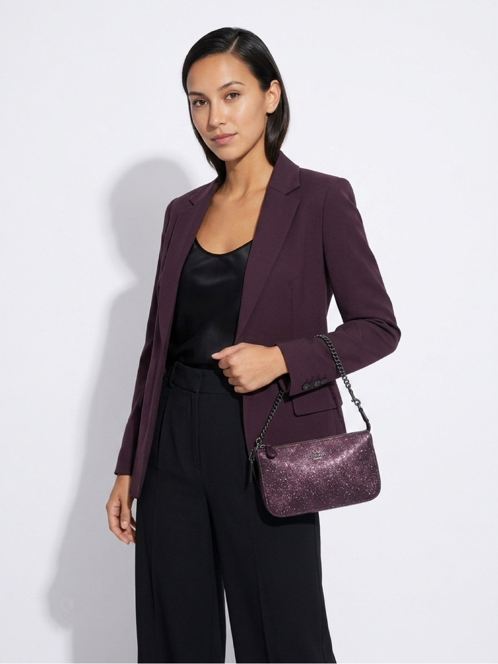Coach Plum Glitter Bag - Picture 2 of 10